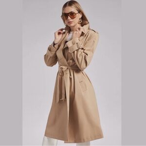 Generation Love Danielle Trench Coat in Taupe